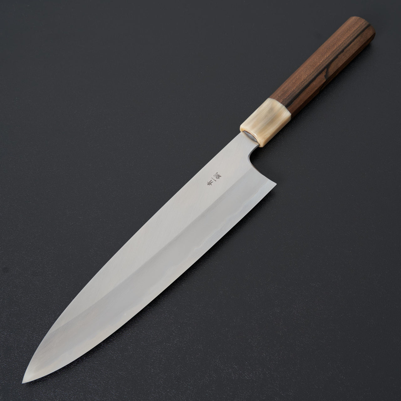 Hitohira Togashi Blue #1 Stainless Clad Gyuto 240mm Ziricote Handle-Knife-Hitohira-Carbon Knife Co