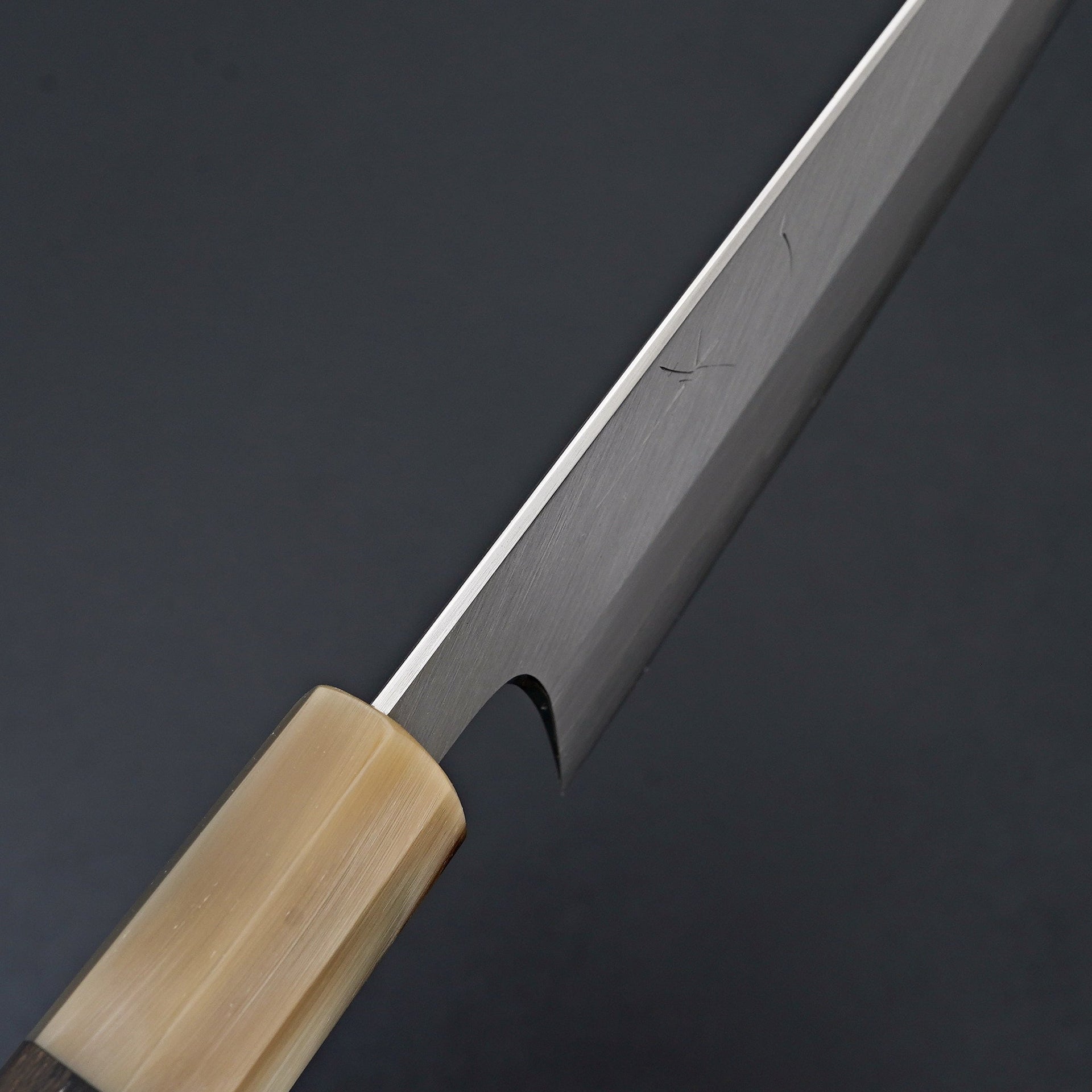 Hitohira Togashi Blue #1 Stainless Clad Migaki Gyuto 210mm Ziricote Handle-Knife-Hitohira-Carbon Knife Co
