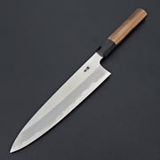 Hitohira Togashi Blue #1 Stainless Clad Migaki Gyuto 240mm Kurokaki Persimmon Handle-Knife-Hitohira-Carbon Knife Co