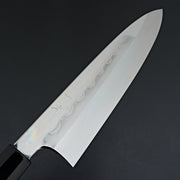 Hitohira Togashi Notaremon White #1 Mizu Honyaki Gyuto 240mm Kurokaki Persimmon Handle (#067/ Saya)-Knife-Hitohira-Carbon Knife Co