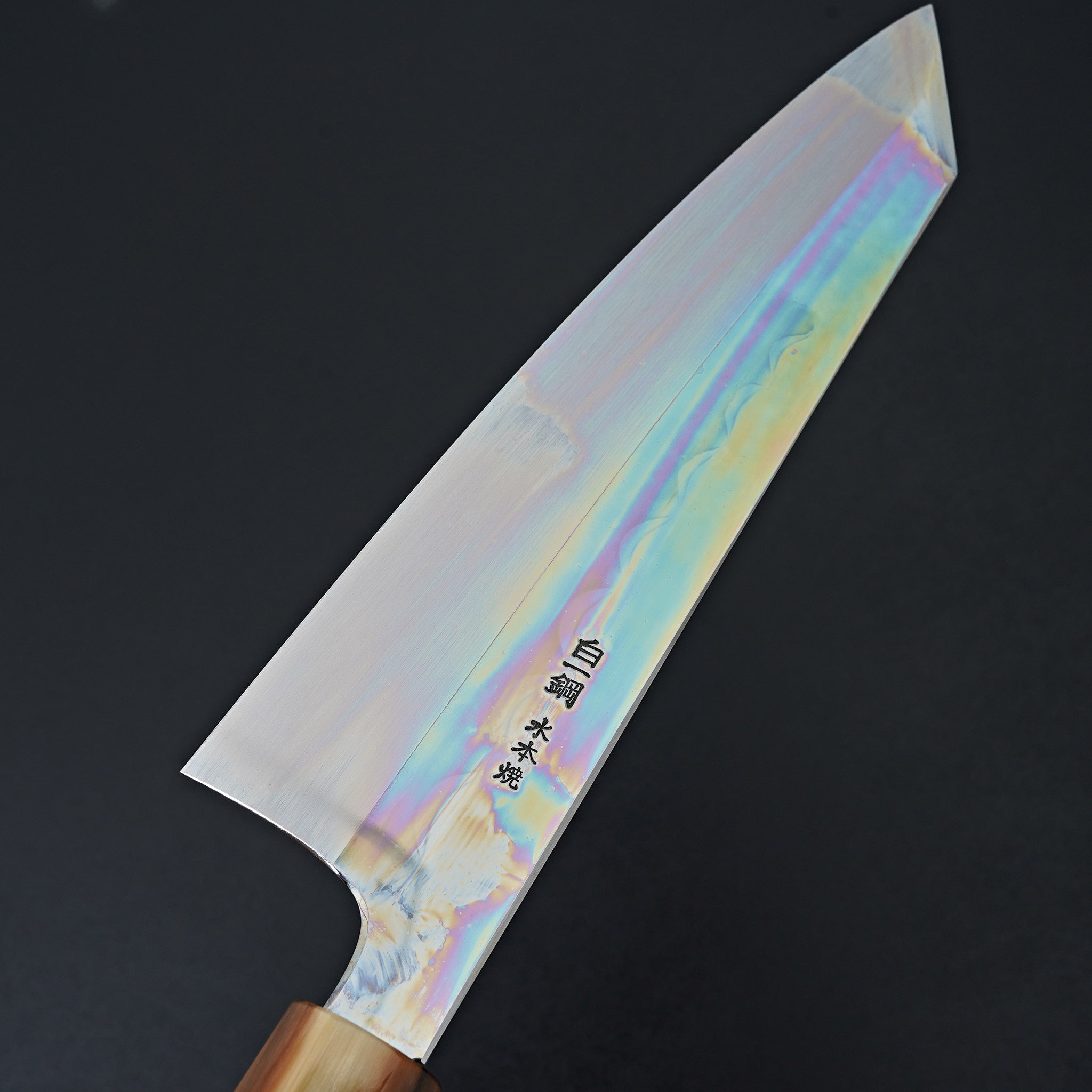 Hitohira Togashi White #1 Mizu Honyaki Kiritsuke Gyuto 240mm