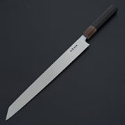 Hitohira Togashi White #1 Mizu Honyaki Kiritsuke Yanagiba 300mm Taihei Ebony Handle (Saya)-Knife-Hitohira-Carbon Knife Co