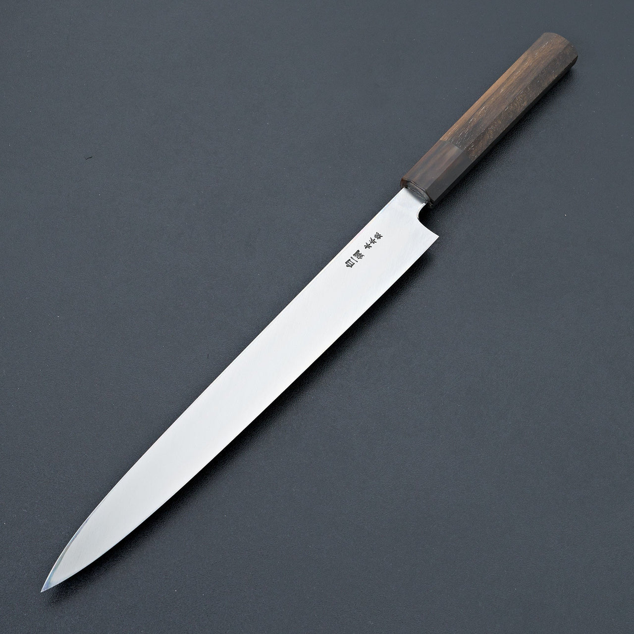 Hitohira Togashi White #1 Notaremon Mizu Honyaki Yanagiba 300mm Taihei Ebony Handle (Saya)-Knife-Hitohira-Carbon Knife Co