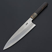 Hitohira Togashi White #1 Stainless Clad Gyuto 210mm Taihei Makassar Ebony Handle-Knife-Hitohira-Carbon Knife Co