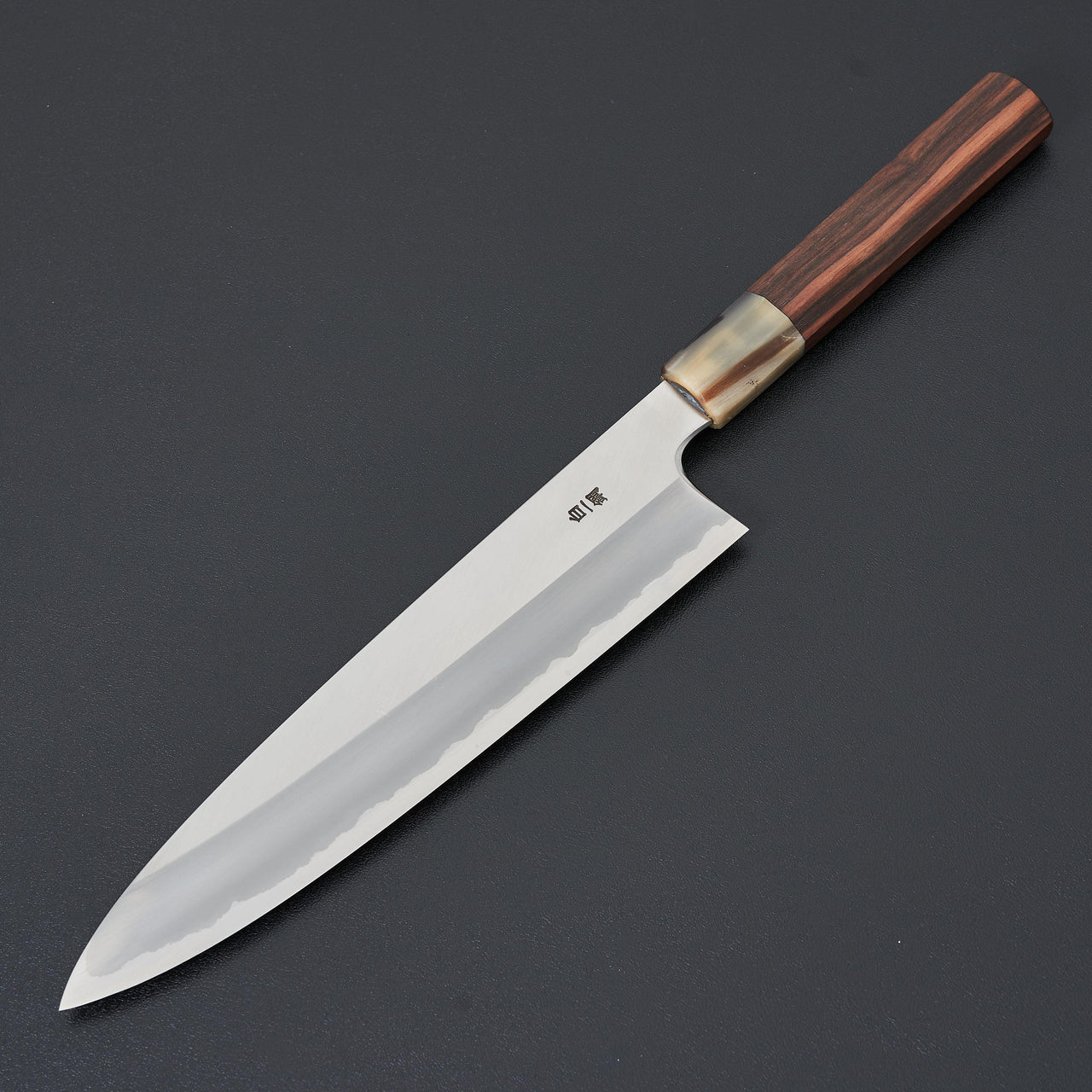 Hitohira Togashi White #1 Stainless Clad Gyuto 240mm Taihei Makassar Ebony Handle-Knife-Hitohira-Carbon Knife Co