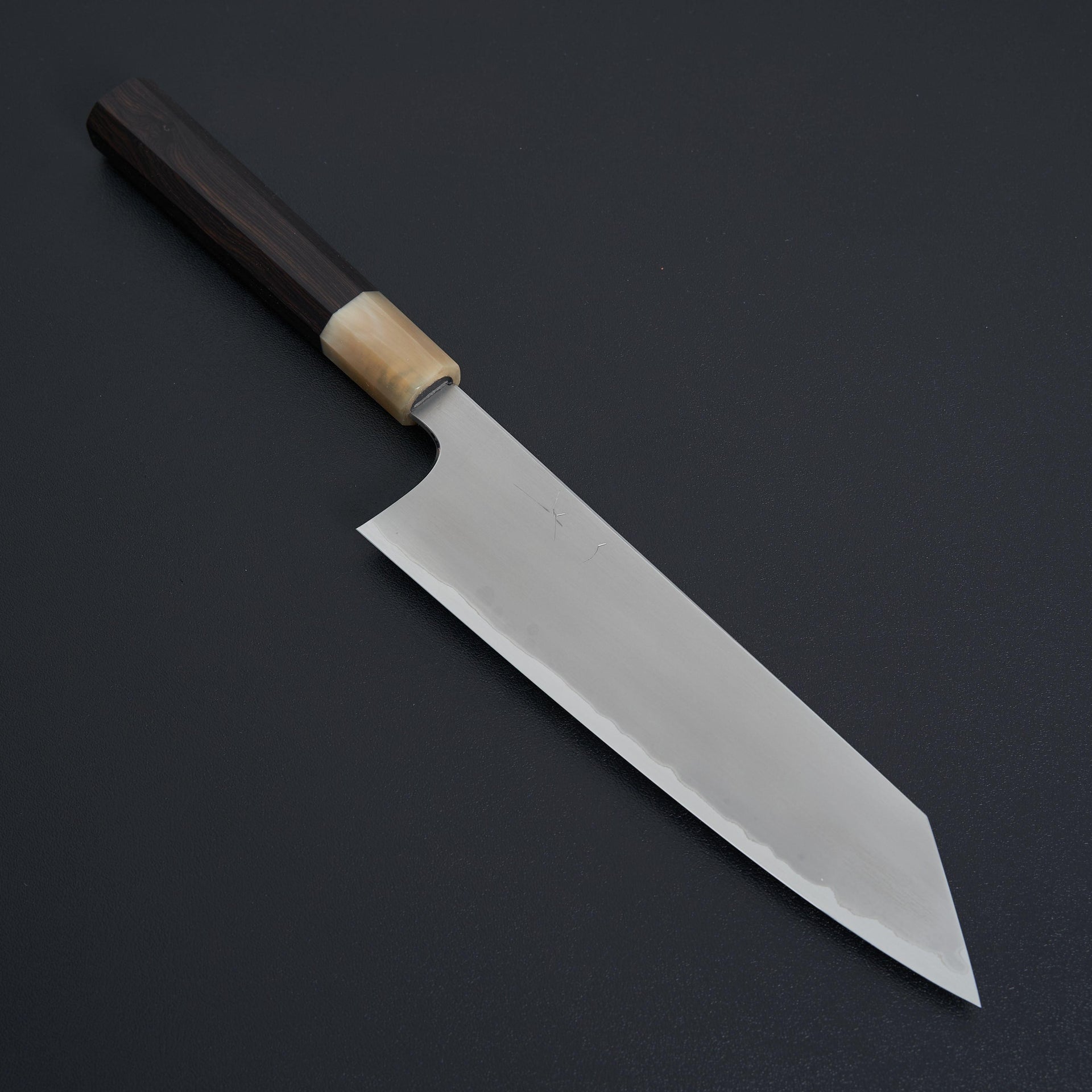 Hitohira Togashi White #1 Stainless Clad Kasumi Kiritsuke Gyuto 210mm Ebony Handle-Knife-Hitohira-Carbon Knife Co