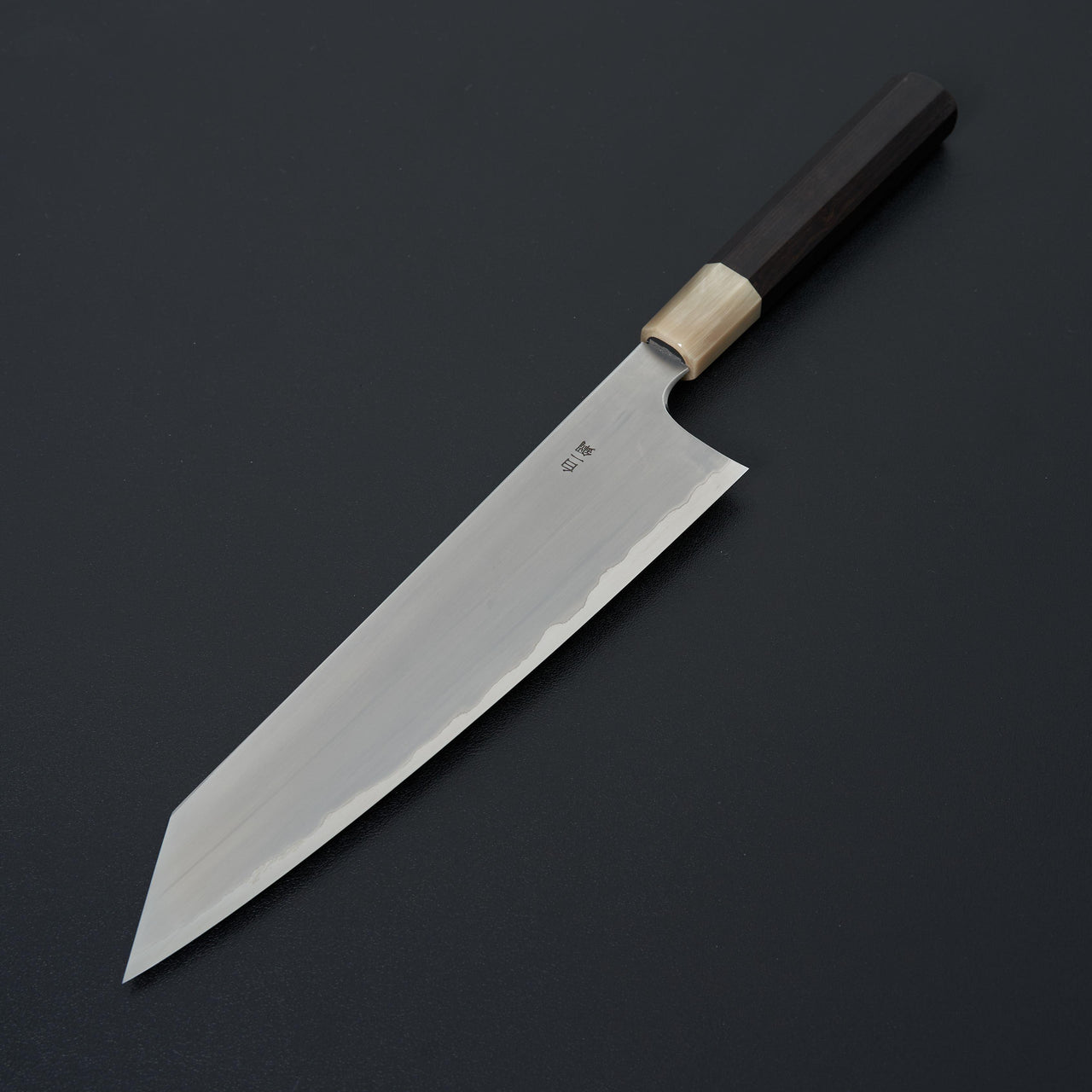 Hitohira Togashi White #1 Stainless Clad Kasumi Kiritsuke Gyuto 240mm Ebony Handle-Knife-Hitohira-Carbon Knife Co