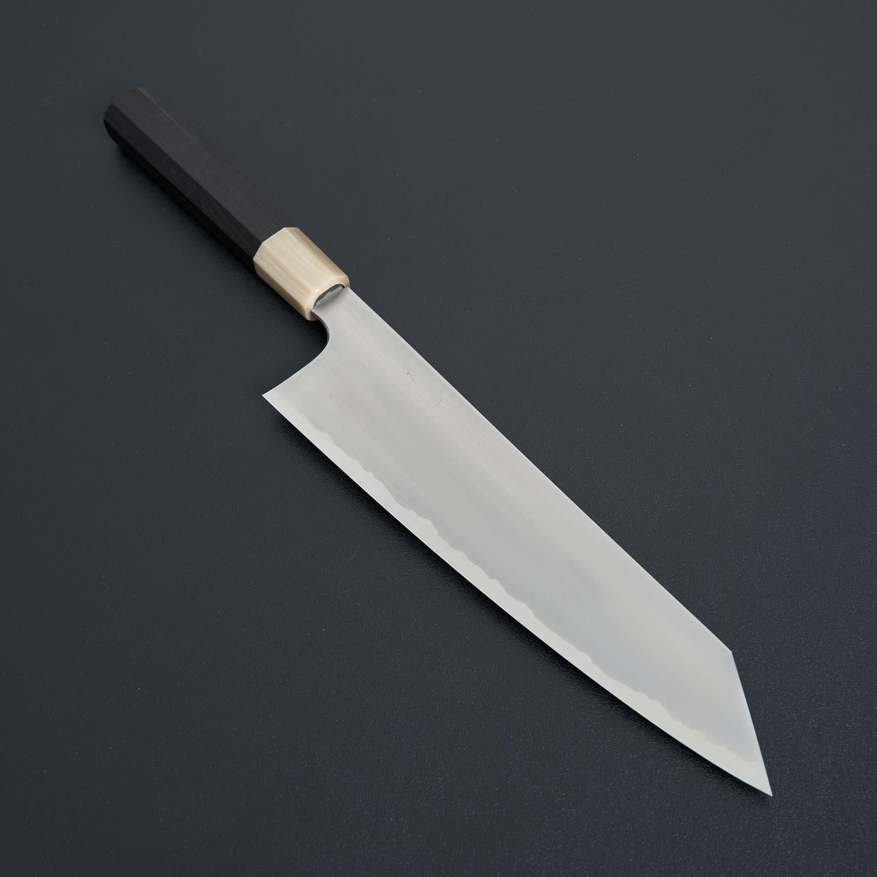 Hitohira Togashi White #1 Stainless Clad Kasumi Kiritsuke Gyuto 240mm Ebony Handle-Knife-Hitohira-Carbon Knife Co