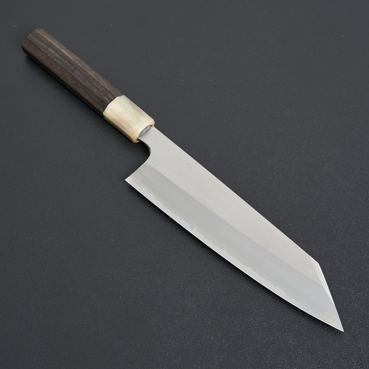 Hitohira Togashi White #1 Stainless Clad Kiritsuke Gyuto 210mm Taihei Ebony Handle-Knife-Hitohira-Carbon Knife Co
