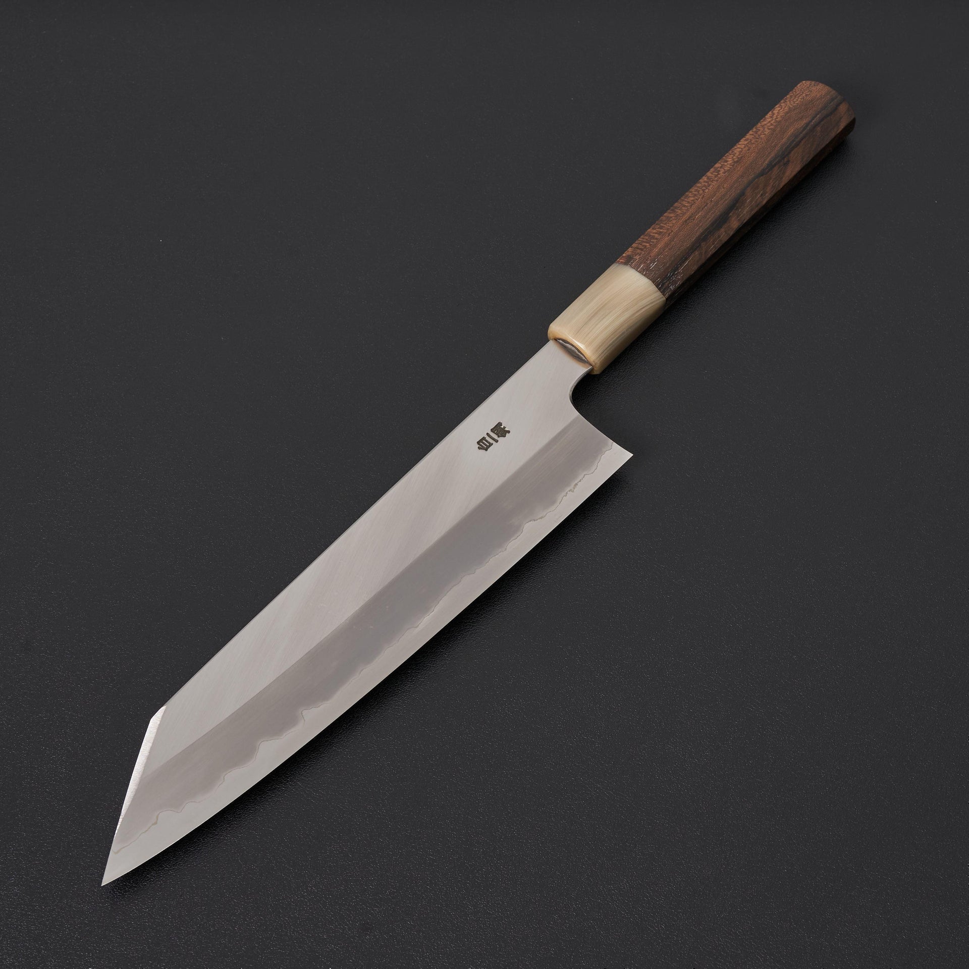Hitohira Togashi White #1 Stainless Clad Kiritsuke Gyuto 240mm Ziricote Handle-Knife-Hitohira-Carbon Knife Co