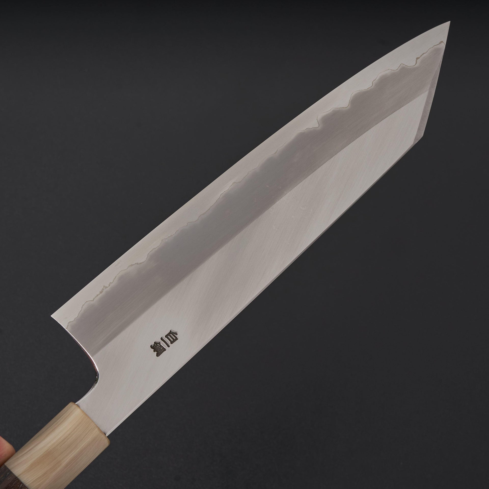 Hitohira Togashi White #1 Stainless Clad Kiritsuke Gyuto 240mm Ziricote Handle-Knife-Hitohira-Carbon Knife Co