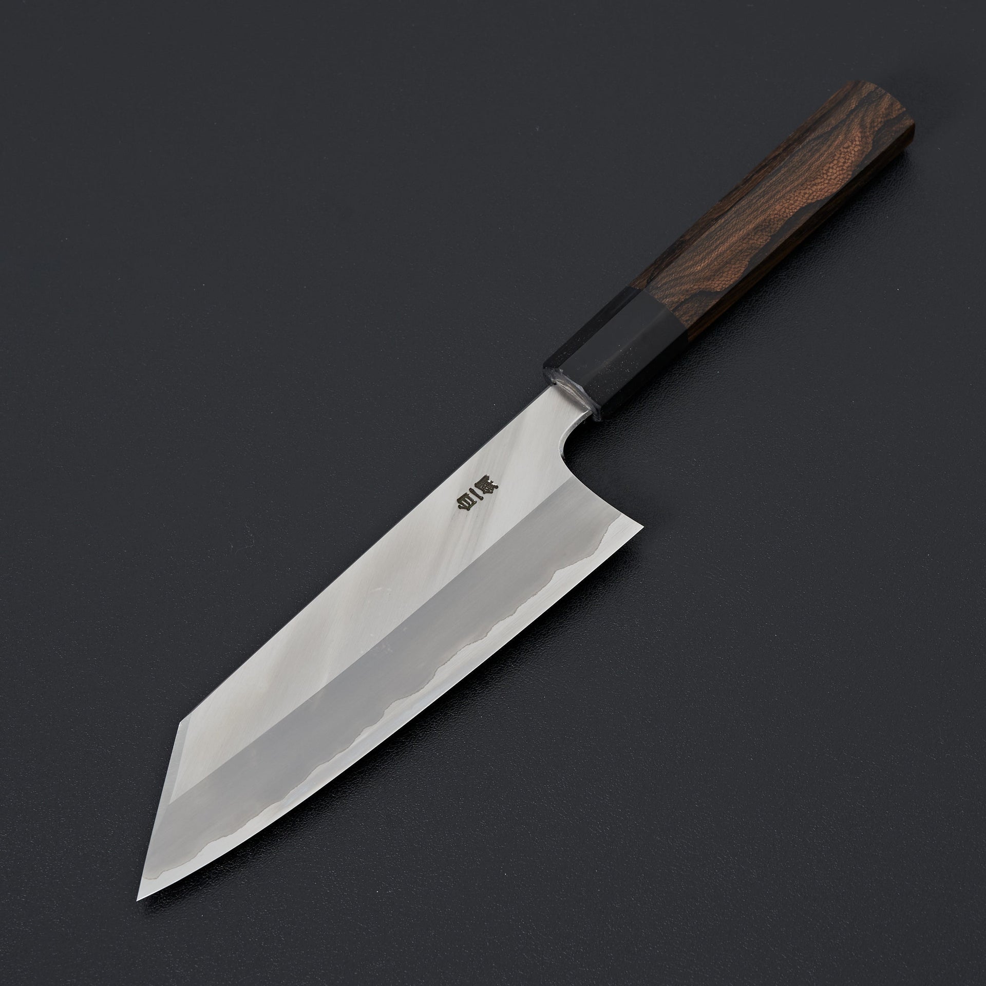 Hitohira Togashi White #1 Stainless Clad Migaki Bunka 180mm Ziricote Handle-Knife-Hitohira-Carbon Knife Co