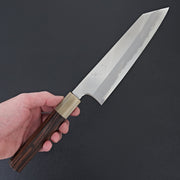 Hitohira Togashi White #1 Stainless Clad Migaki Kiritsuke Gyuto 210mm Taihei Makassar Ebony Handle-Knife-Hitohira-Carbon Knife Co