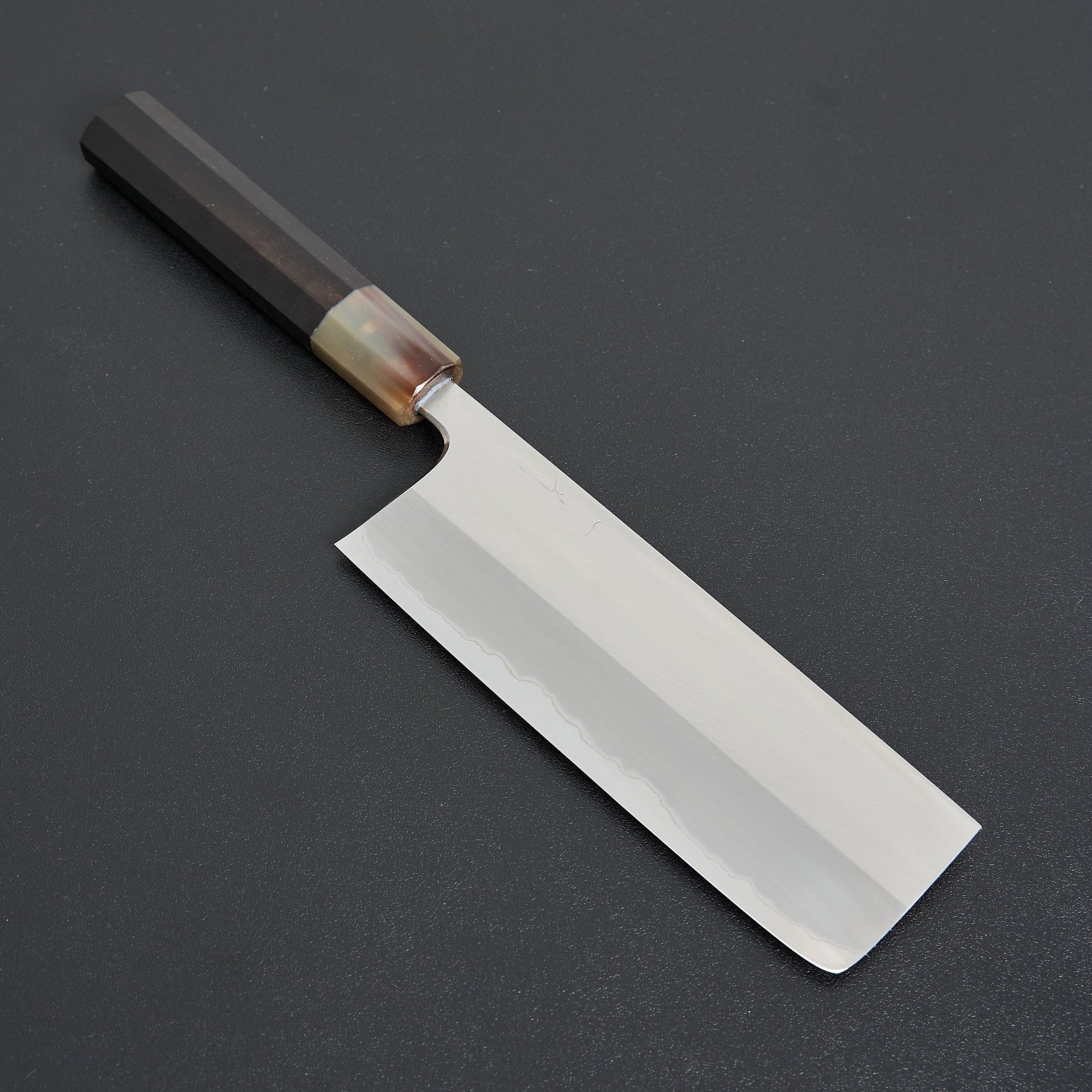 Hitohira Togashi White #1 Stainless Clad Nakiri 180mm Taihei Ebony Handle-Knife-Hitohira-Carbon Knife Co
