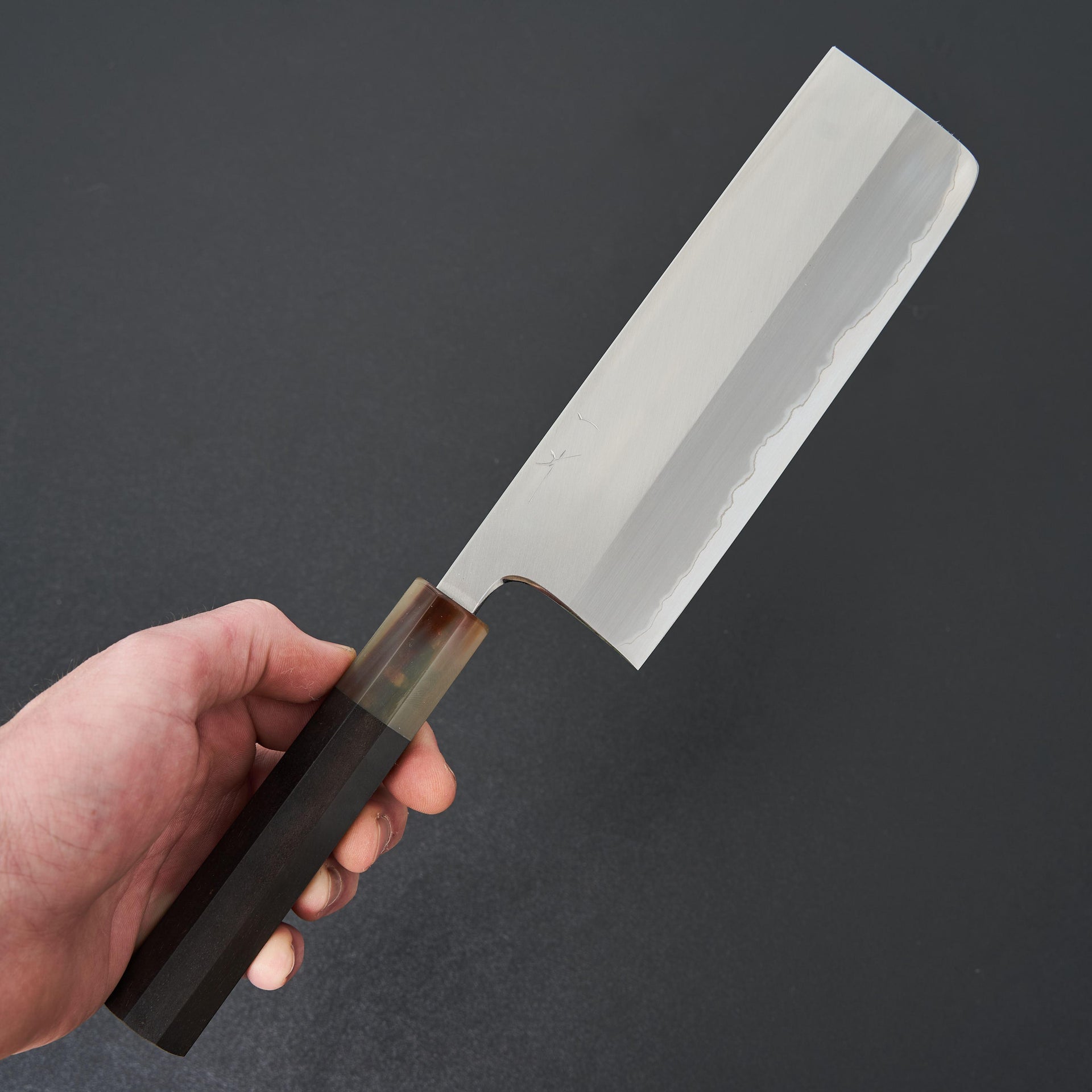 Hitohira Togashi White #1 Stainless Clad Nakiri 180mm Taihei Ebony Handle-Knife-Hitohira-Carbon Knife Co
