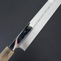 Hitohira Togashi White #2 Mizu Honyaki Yanagiba 330mm Ziricote Handle (Saya)