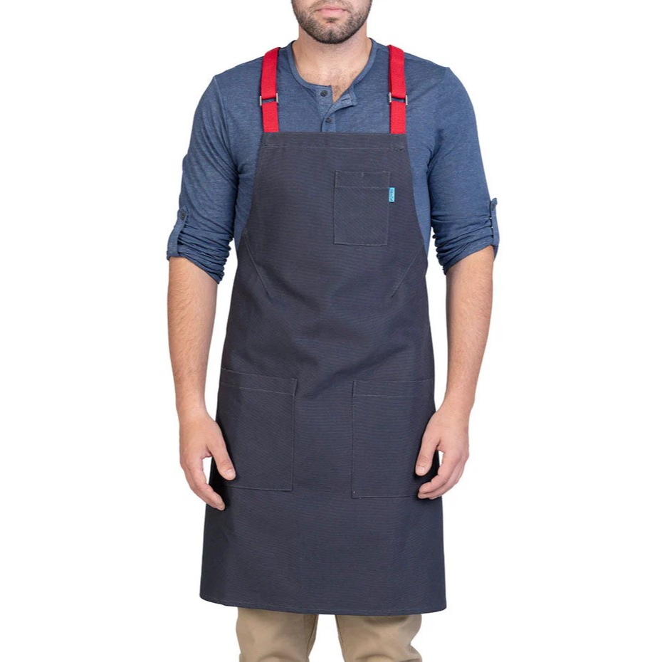 BlueCut Apron Bistro Lucca Crossback Apron - Charcoal