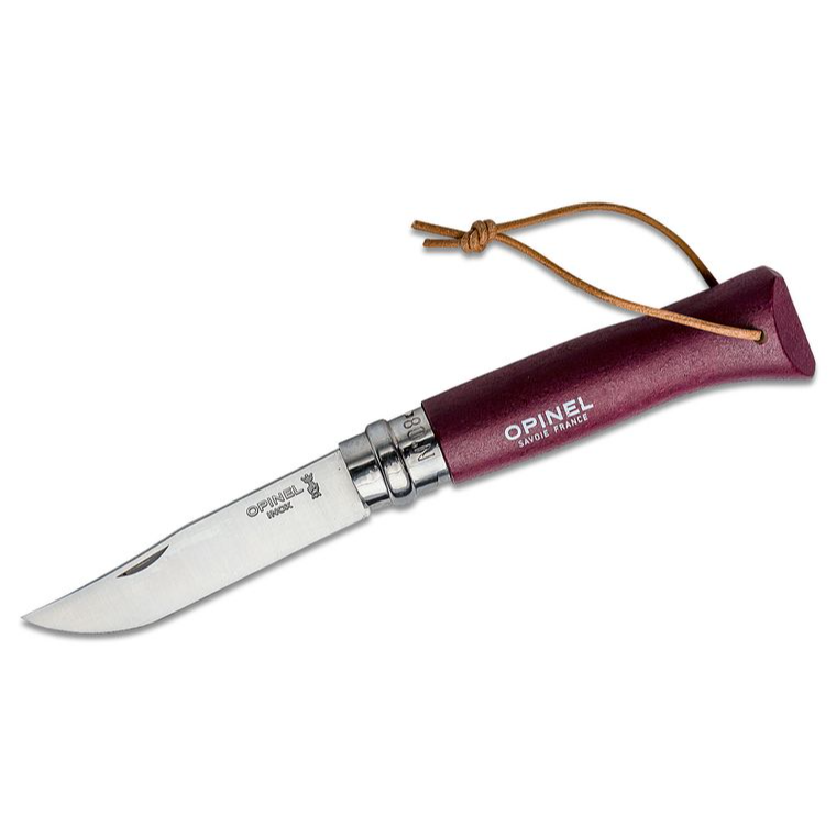 Opinel No.8 Colorama Burgundy
