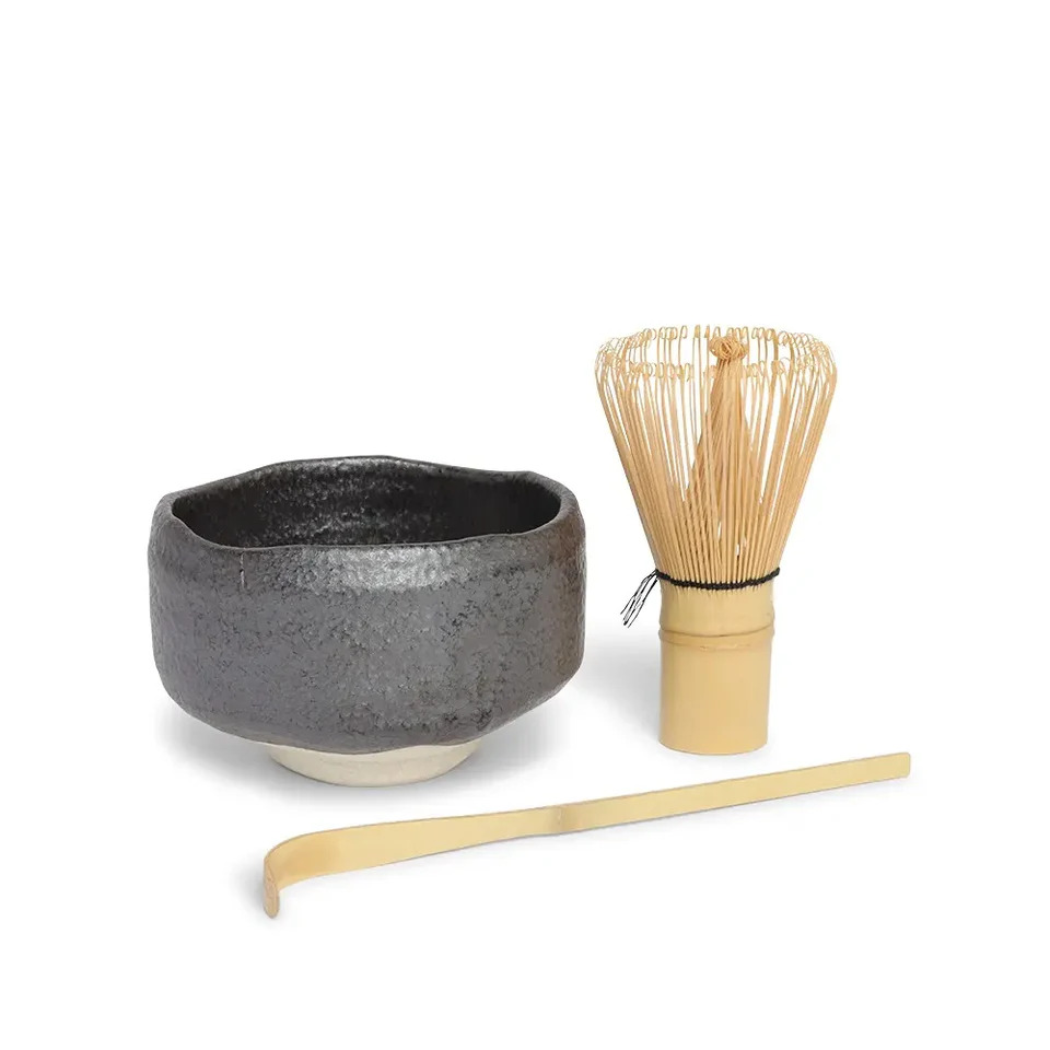 Matcha Set Chawan Black