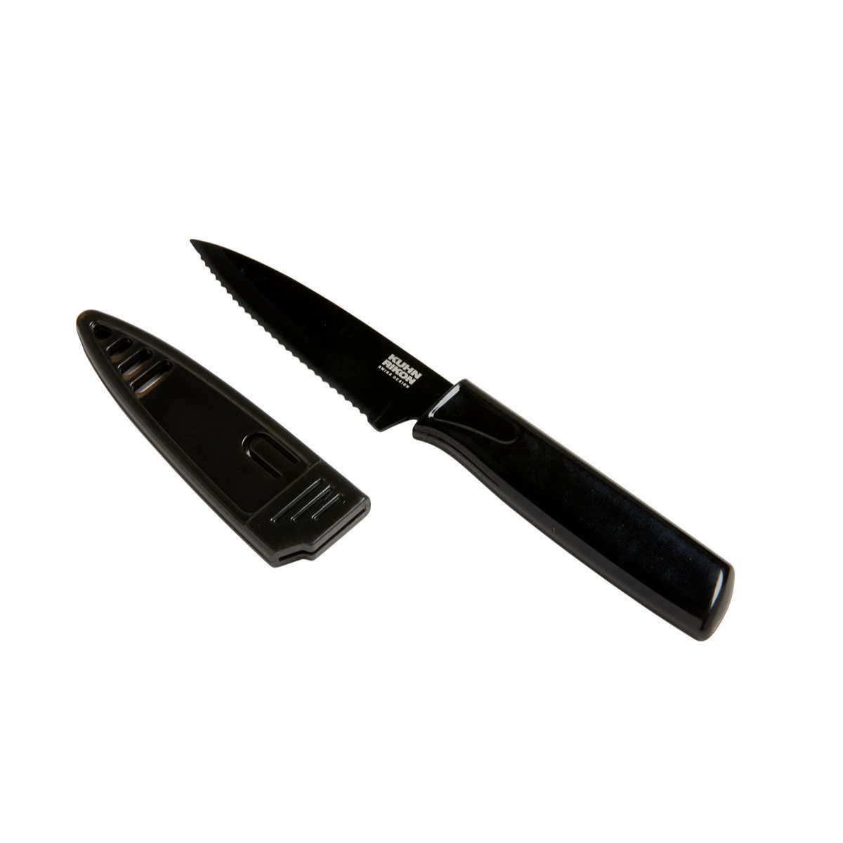 Kuhn Rikon Serrated Paring Knife Black