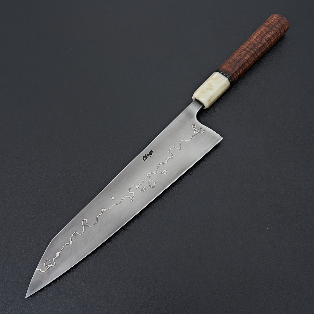 Jamison Chopp 26c3 Hawaiian Koa 257mm-Knife-Jamison Chopp-Carbon Knife Co