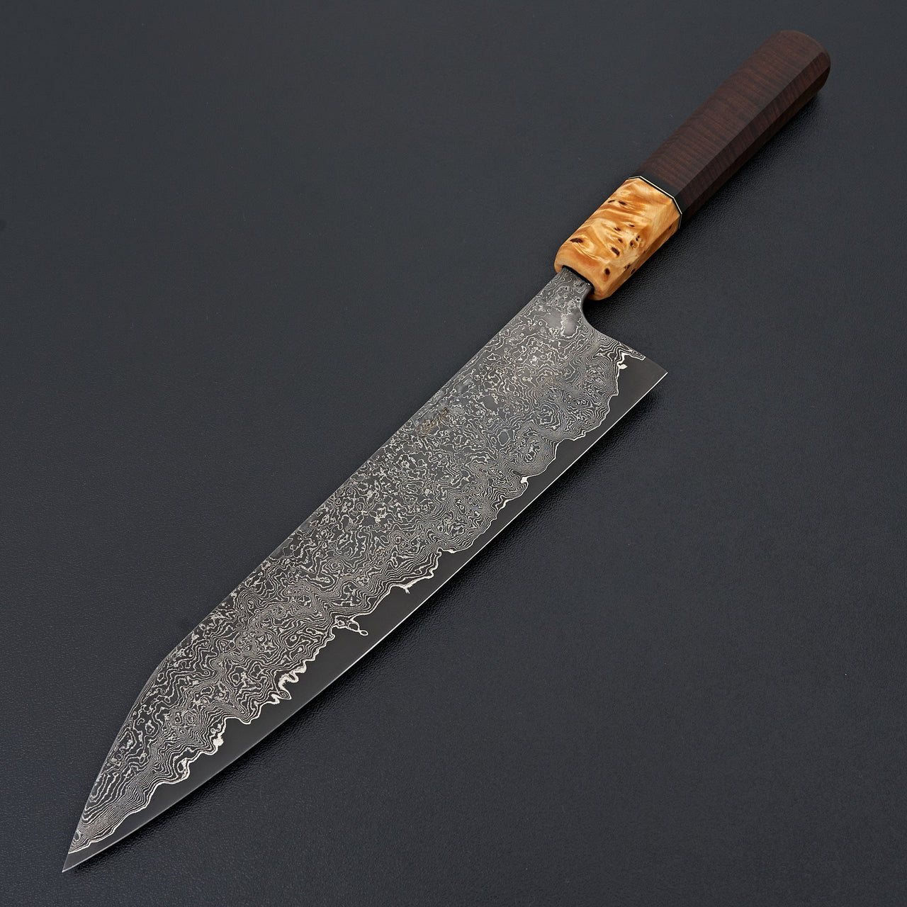 Jamison Chopp CruForgeV Damascus Ringed Gidgee 240mm-Knife-Jamison Chopp-Carbon Knife Co
