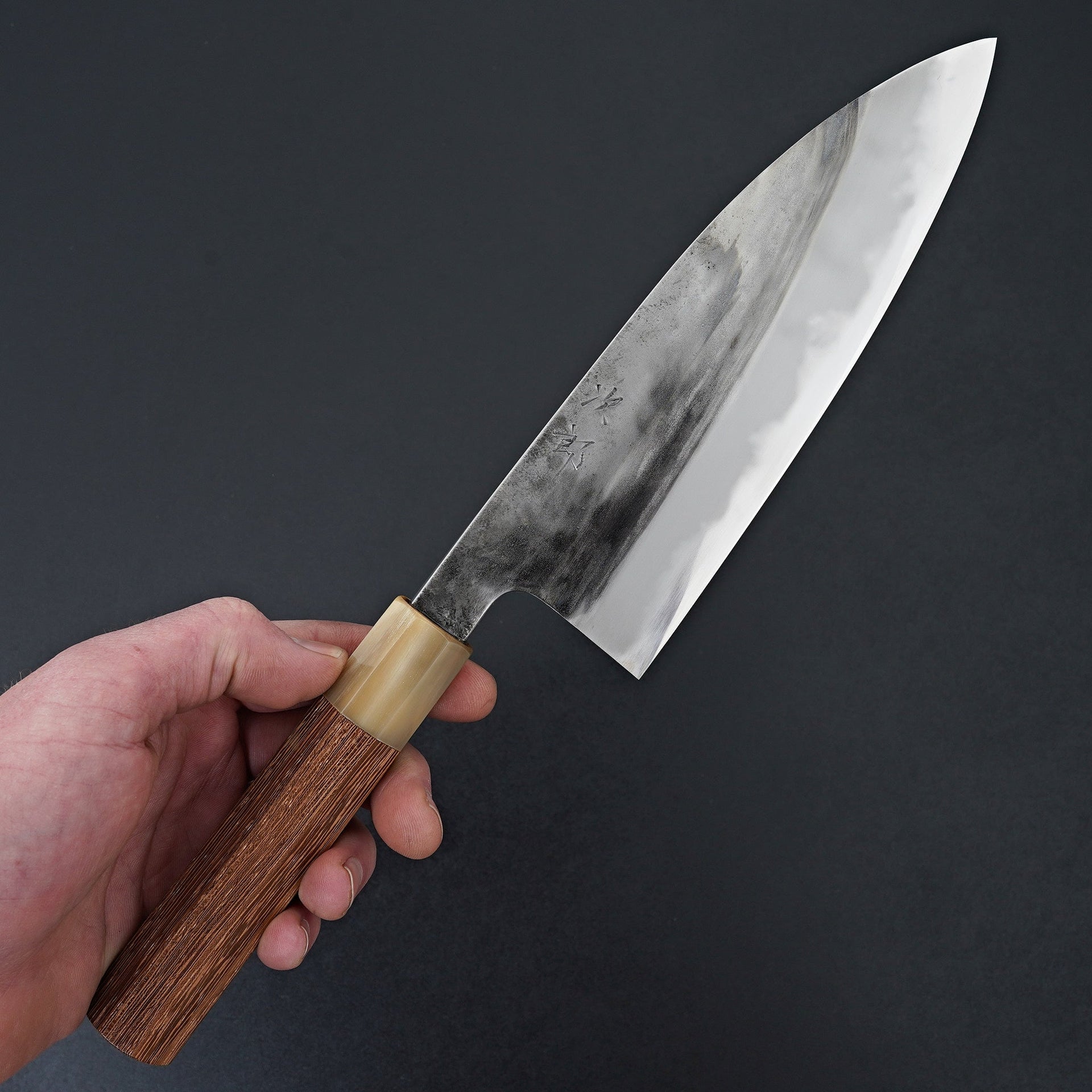 Jiro Tsuchime Wa Santoku 180mm Taihei Tagayasan Handle (#524)-Knife-Hitohira-Carbon Knife Co