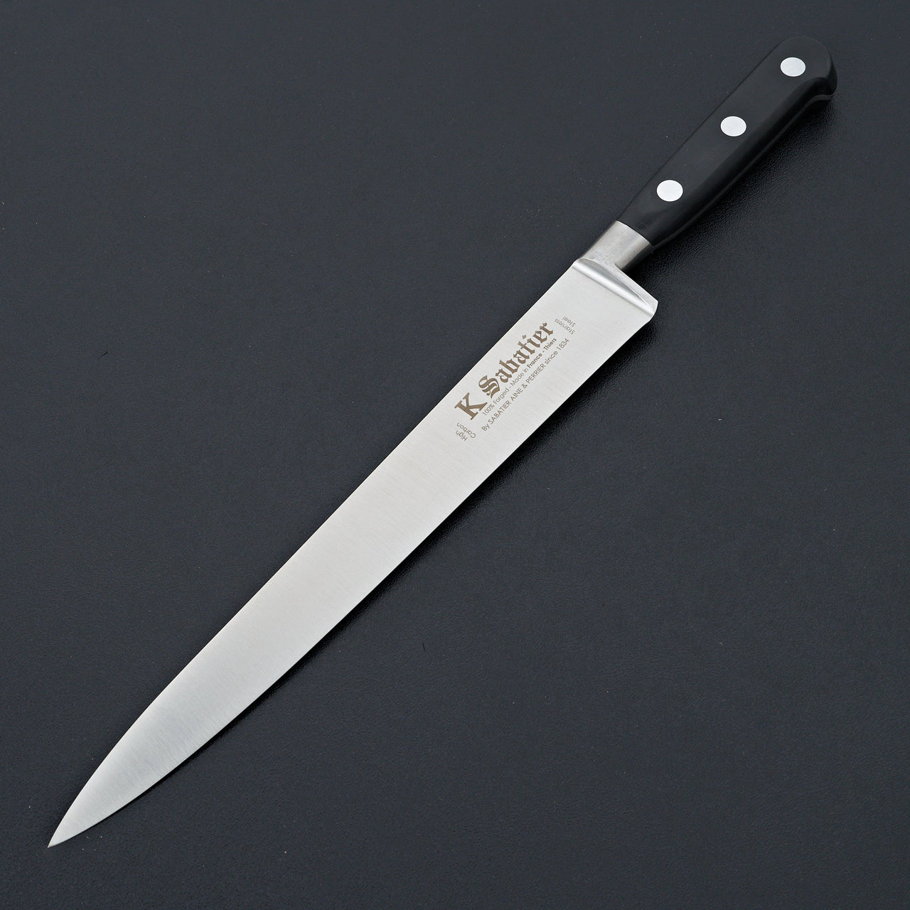 K Sabatier Authentique 10" Slicer Stainless-Knife-K Sabatier-Carbon Knife Co