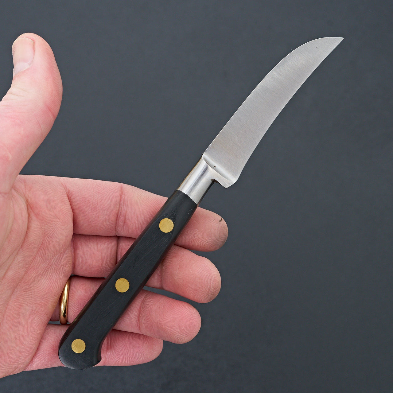 K Sabatier Authentique 3" Birds Beak Paring Carbon Steel-Knife-K Sabatier-Carbon Knife Co