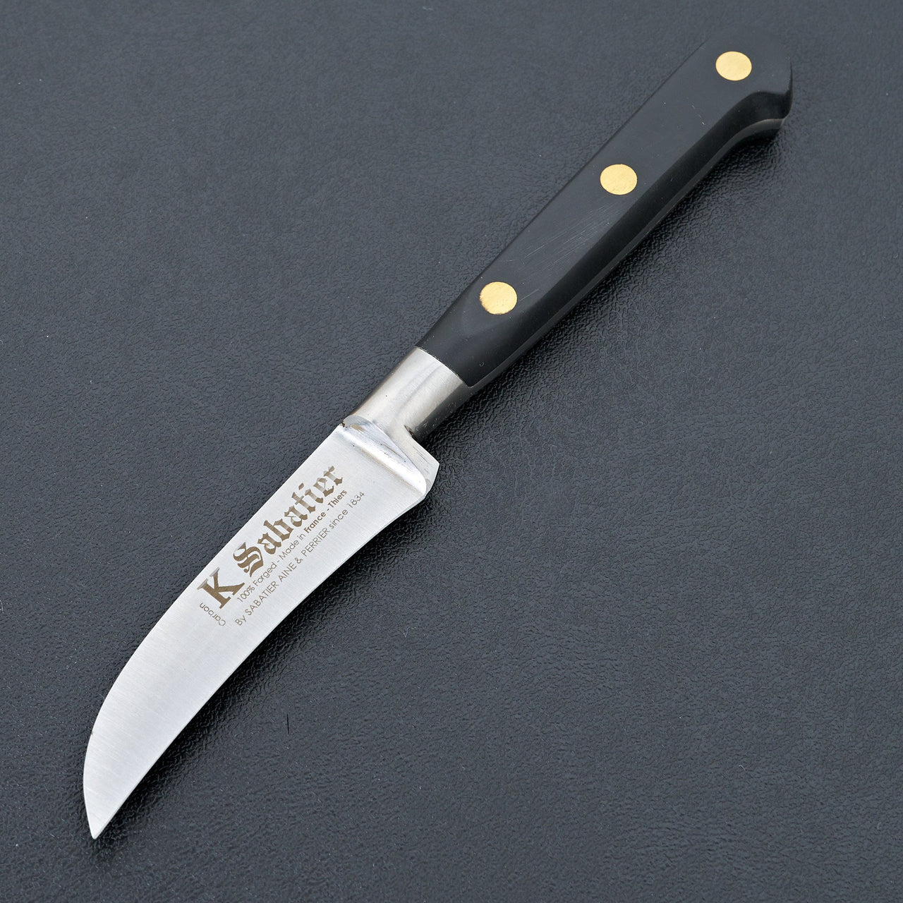 K Sabatier Authentique 3" Birds Beak Paring Carbon Steel-Knife-K Sabatier-Carbon Knife Co