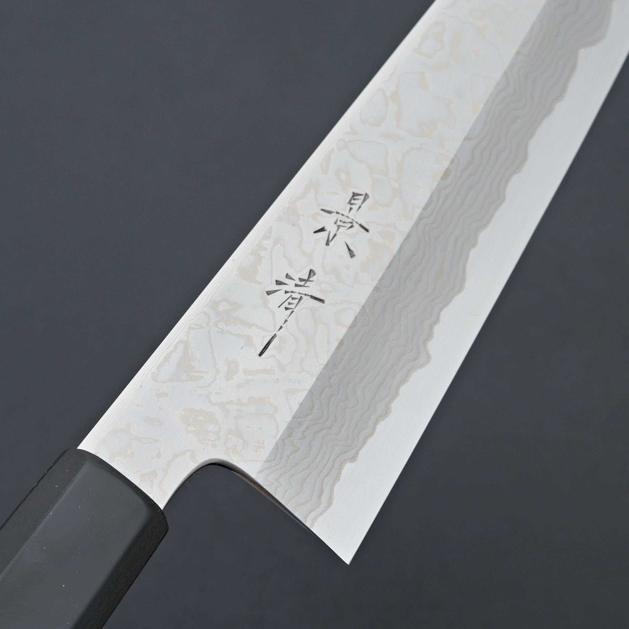 Kagekiyo Blue 1 Stainless Clad Damascus Gyuto 240mm