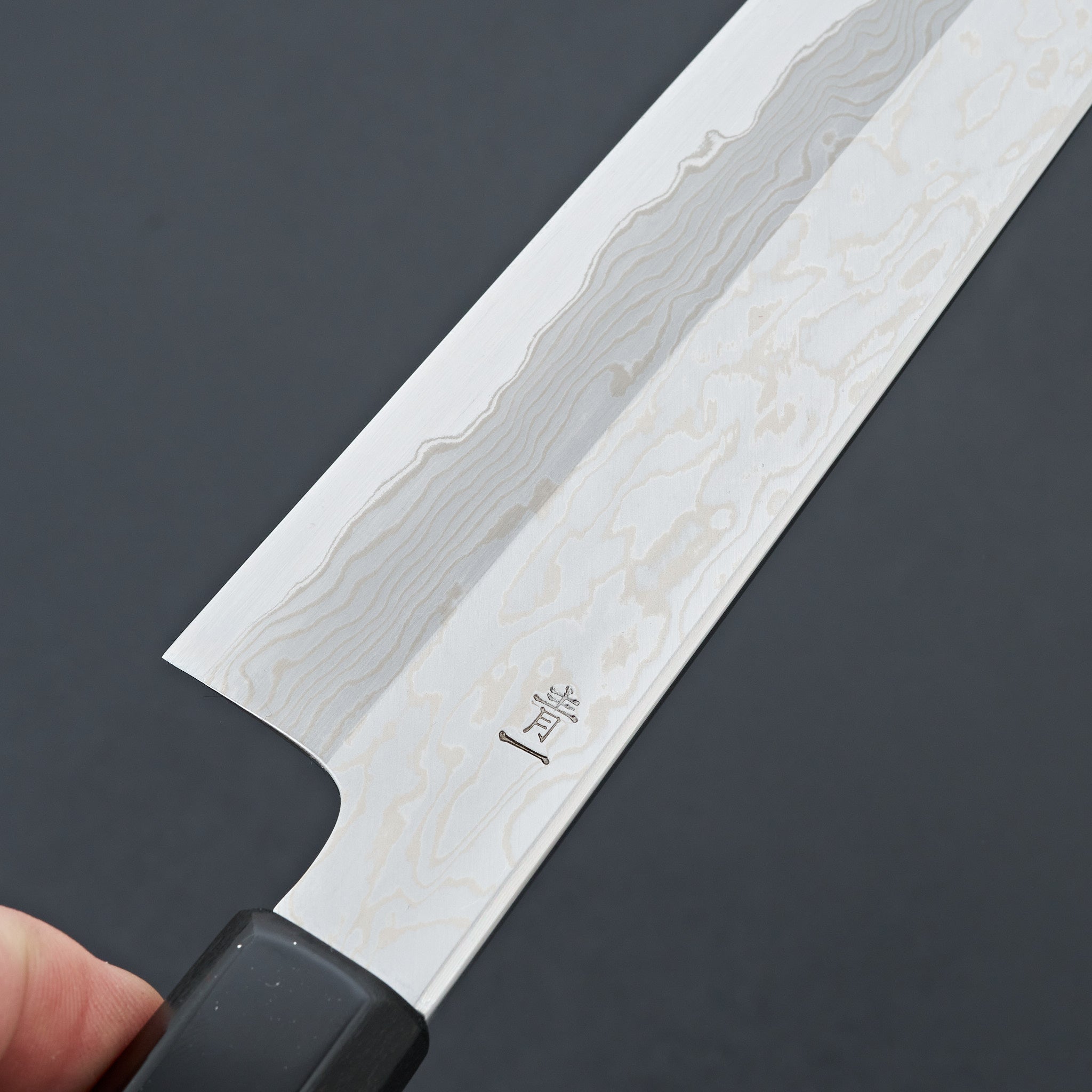umaki.7様 Kagekiyo Blue 1 Stainless Damascus Kiritsuke 240mm