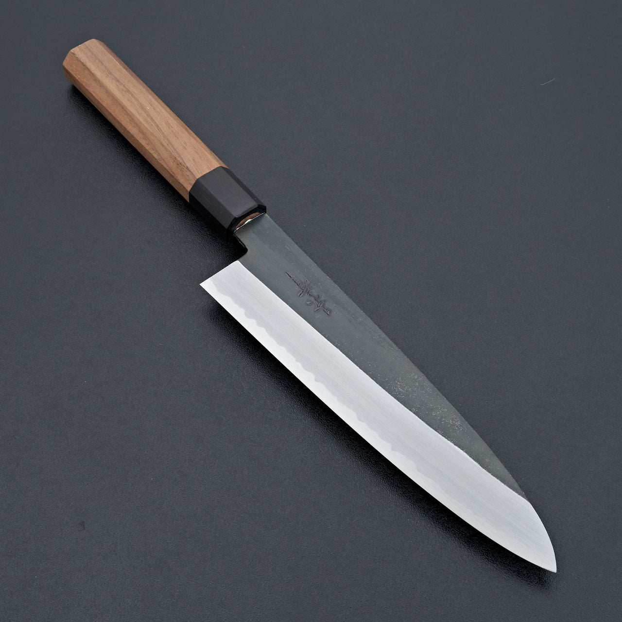 Kagekiyo Blue 2 Kurouchi Gyuto 210mm Walnut-Knife-Kagekiyo-Carbon Knife Co