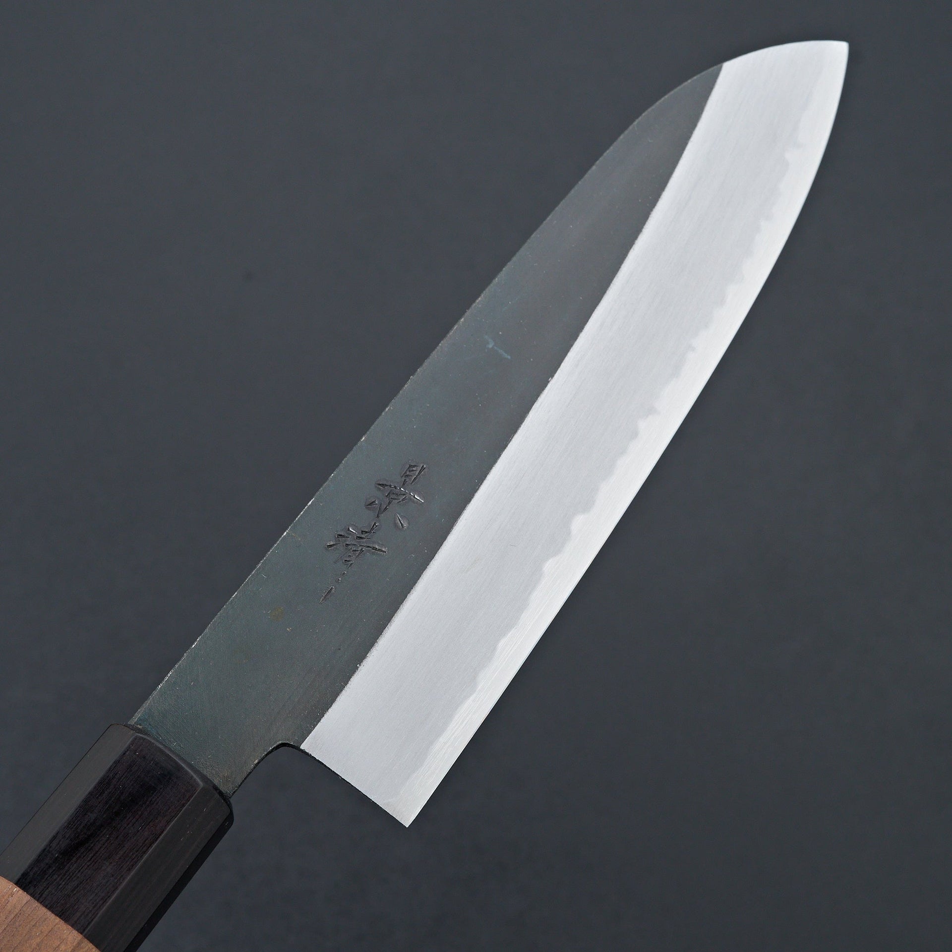 Kagekiyo Blue 2 Kurouchi Santoku 180mm Walnut-Knife-Kagekiyo-Carbon Knife Co