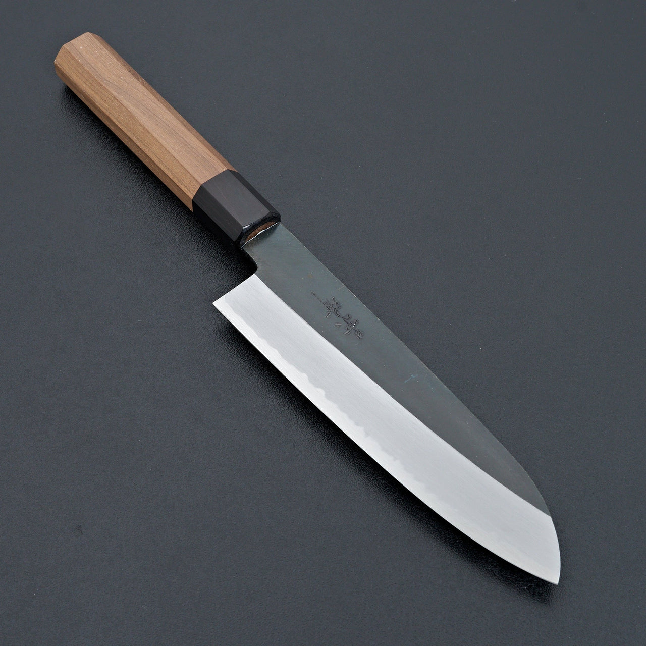 Kagekiyo Blue 2 Kurouchi Santoku 180mm Walnut-Knife-Kagekiyo-Carbon Knife Co