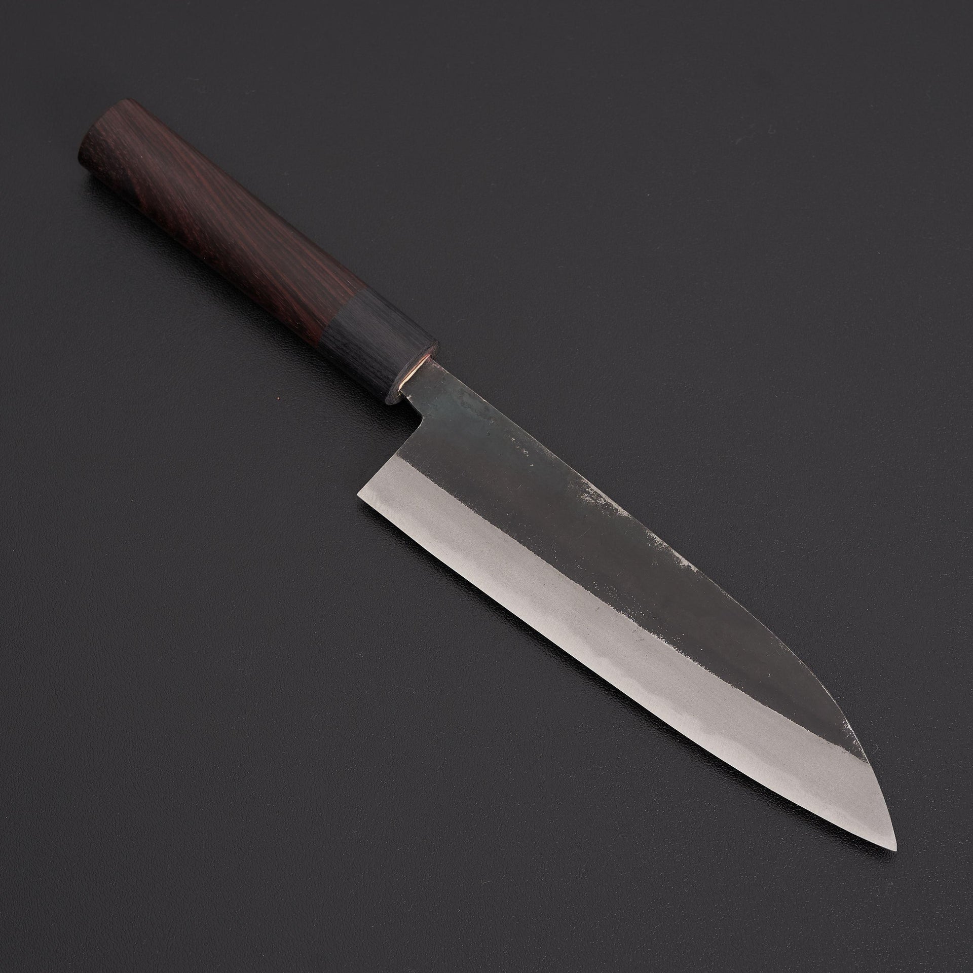 Kajiwara Kurouchi Blue #2 Santoku 170mm-Knife-Kajiwara-Carbon Knife Co