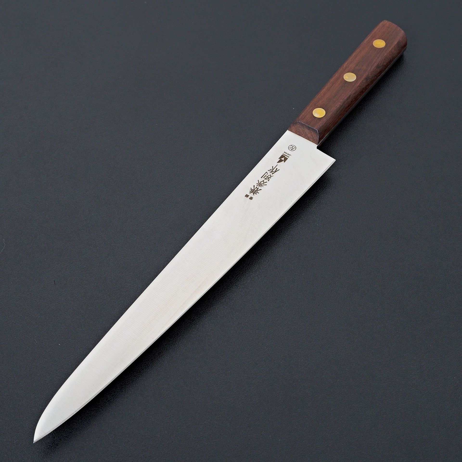 Kanehide Bessaku Stainless Left-Handed Sujihiki 240mm Wood Handle-Knife-Hitohira-Carbon Knife Co