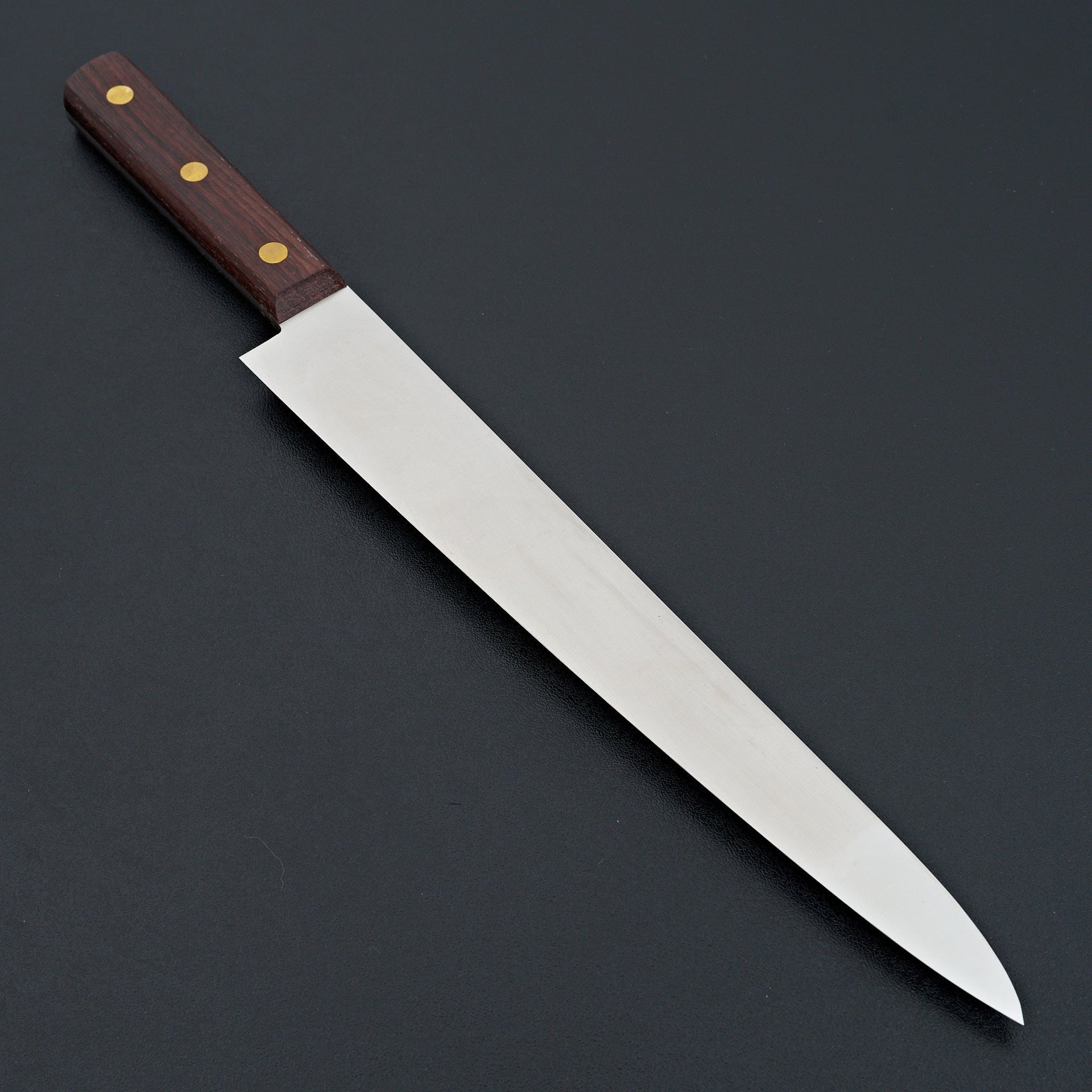 Kanehide Bessaku Stainless Left-Handed Sujihiki 270mm Wood Handle-Knife-Hitohira-Carbon Knife Co