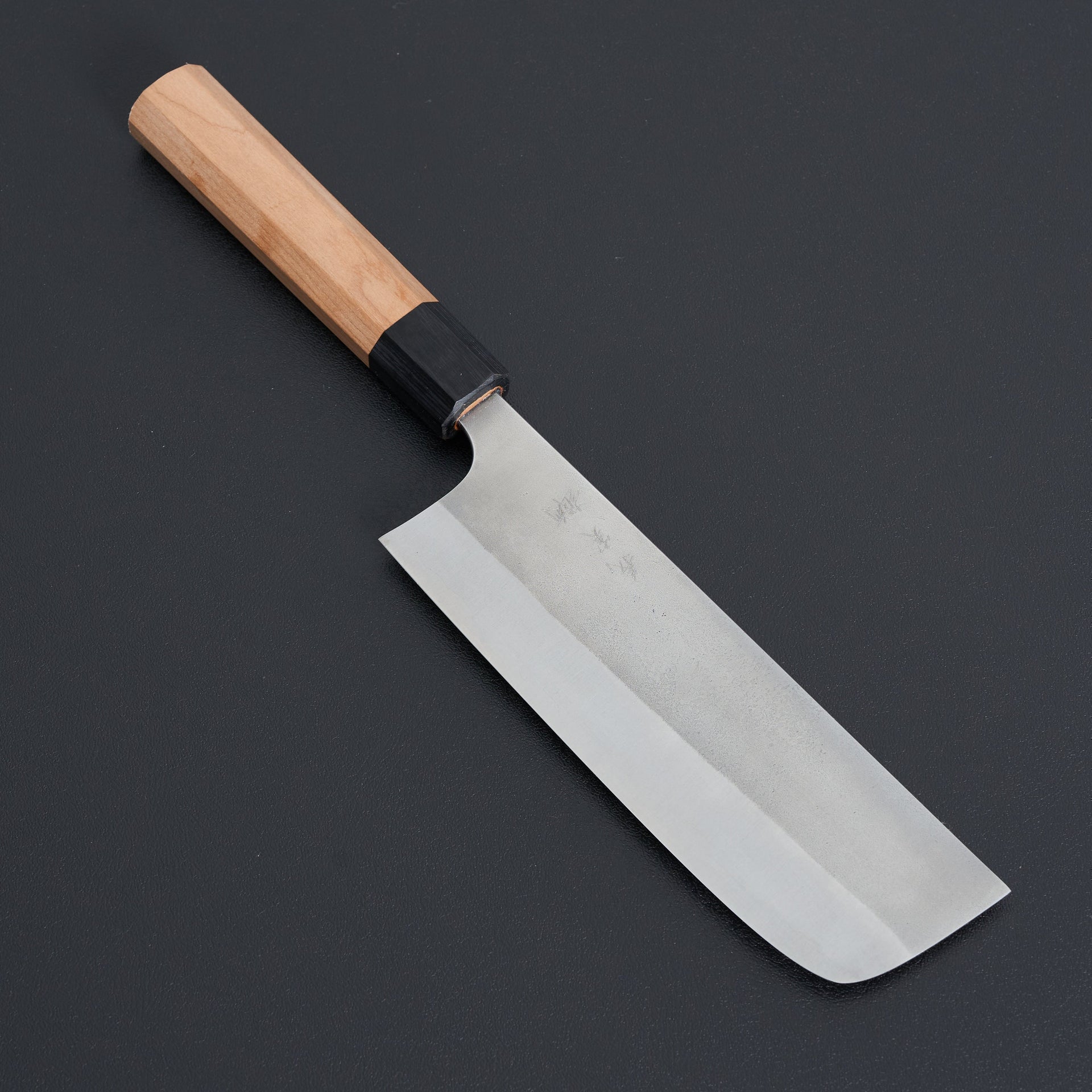 Kato AS Nashiji Cherry Handle Nakiri 165mm-Knife-Yoshimi Kato-Carbon Knife Co