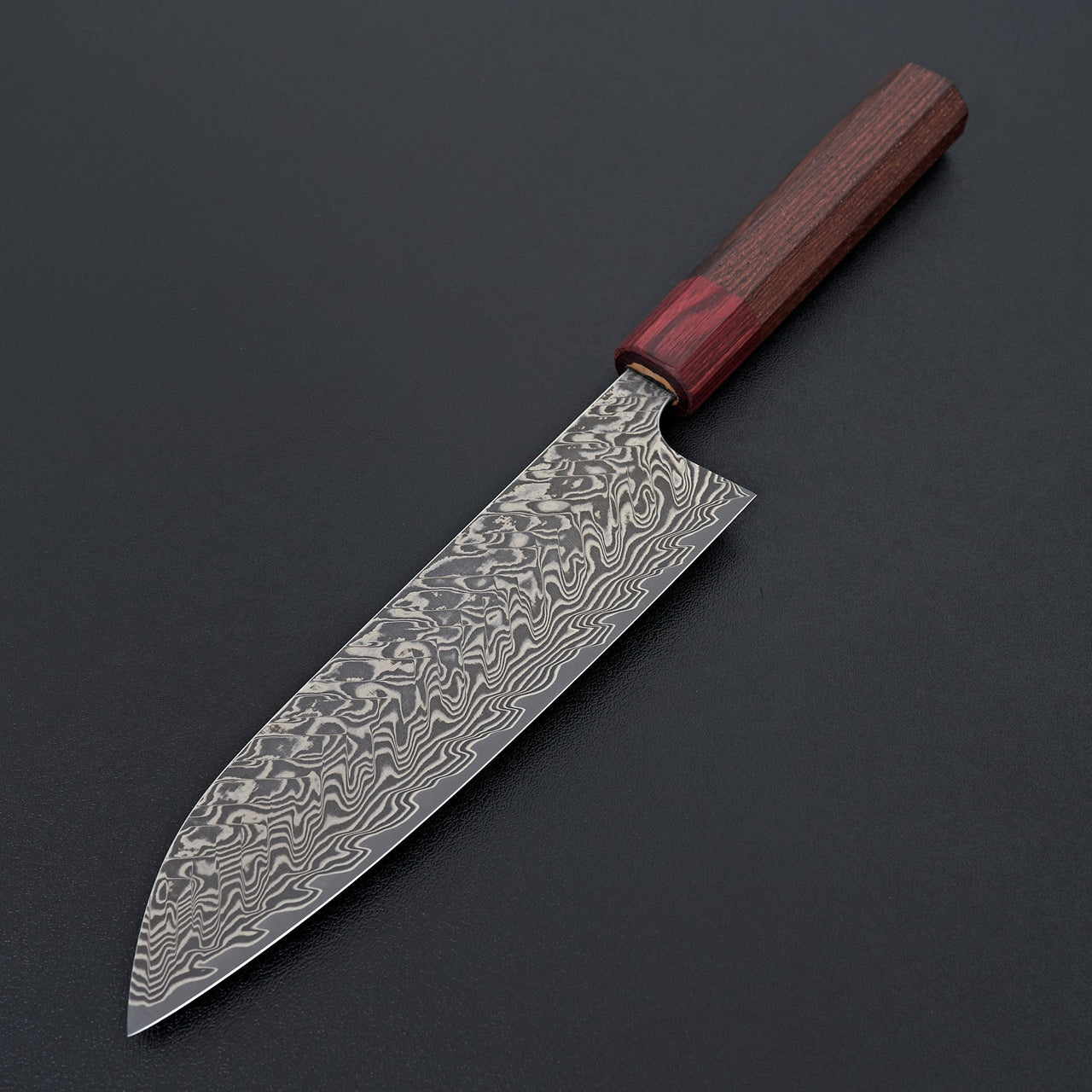 Kato SG2 Damascus Santoku 165mm-Knife-Yoshimi Kato-Carbon Knife Co