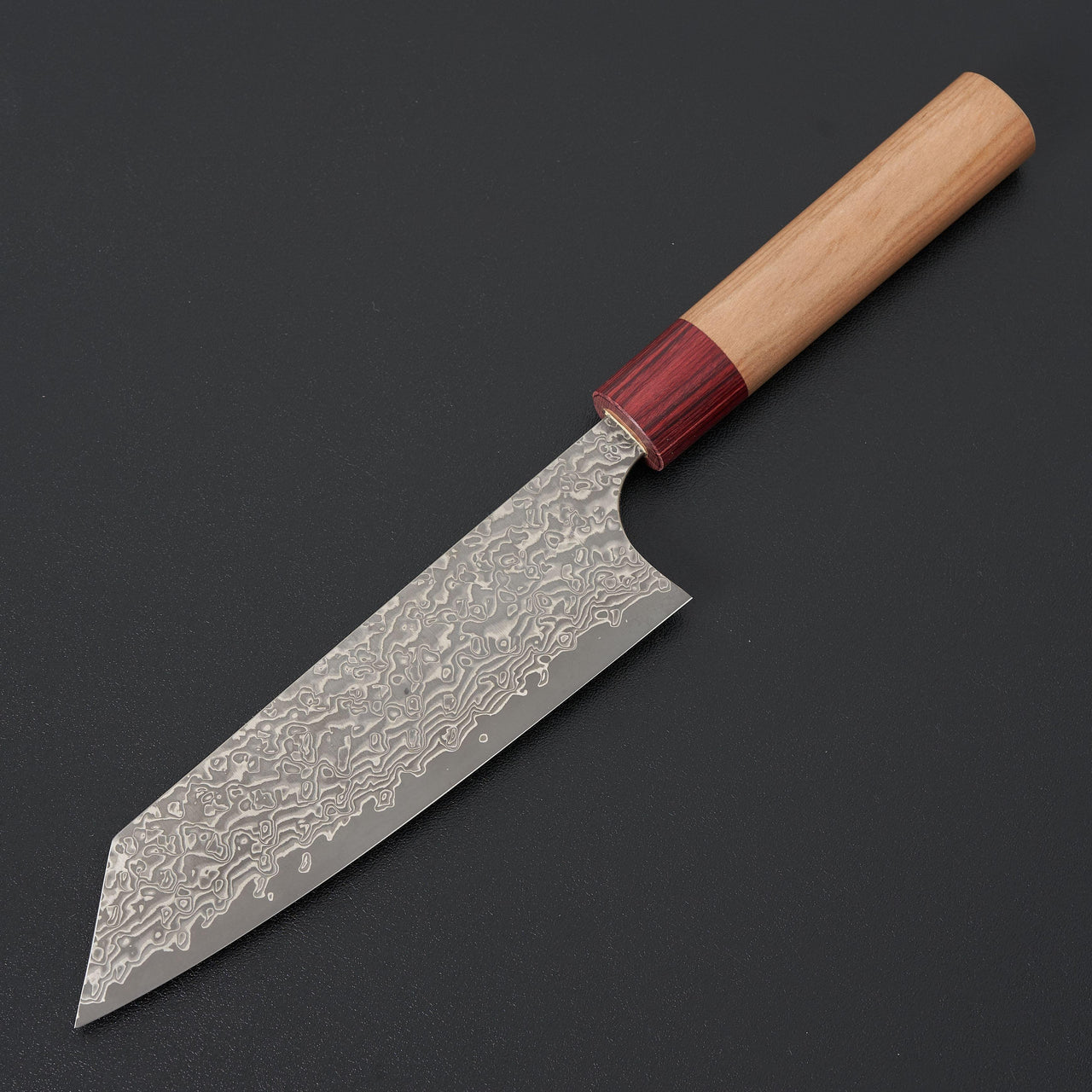 Kato VG10 Cherry Handle Nickel Damascus Bunka 165mm-Knife-Yoshimi Kato-Carbon Knife Co