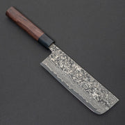 Kato VG10 Nickel Damascus Nakiri 165mm-Knife-Yoshimi Kato-Carbon Knife Co