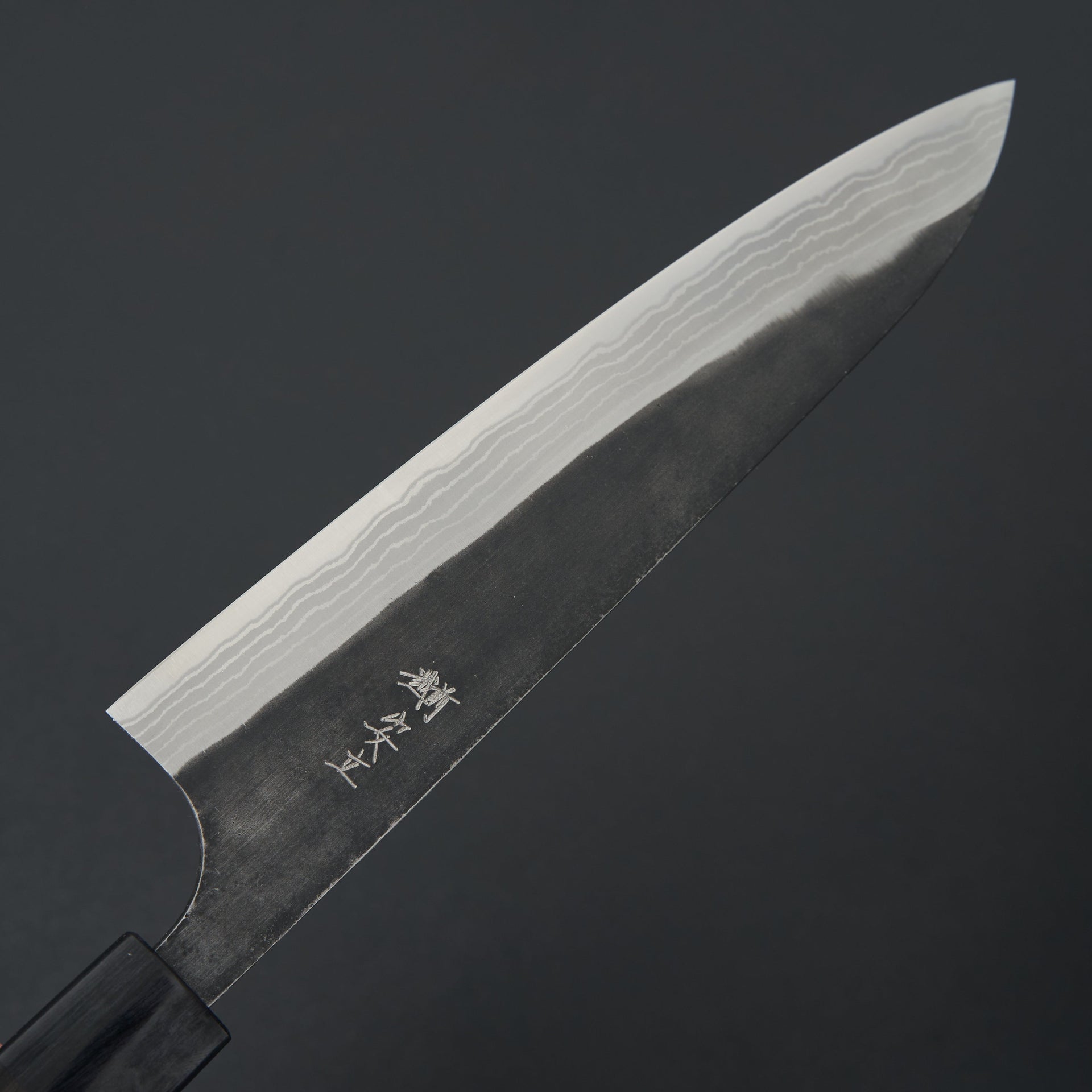 Katsushige Anryu Kurouchi Damascus White #2 Gyuto 210mm-Knife-Katsushige Anryu-Carbon Knife Co