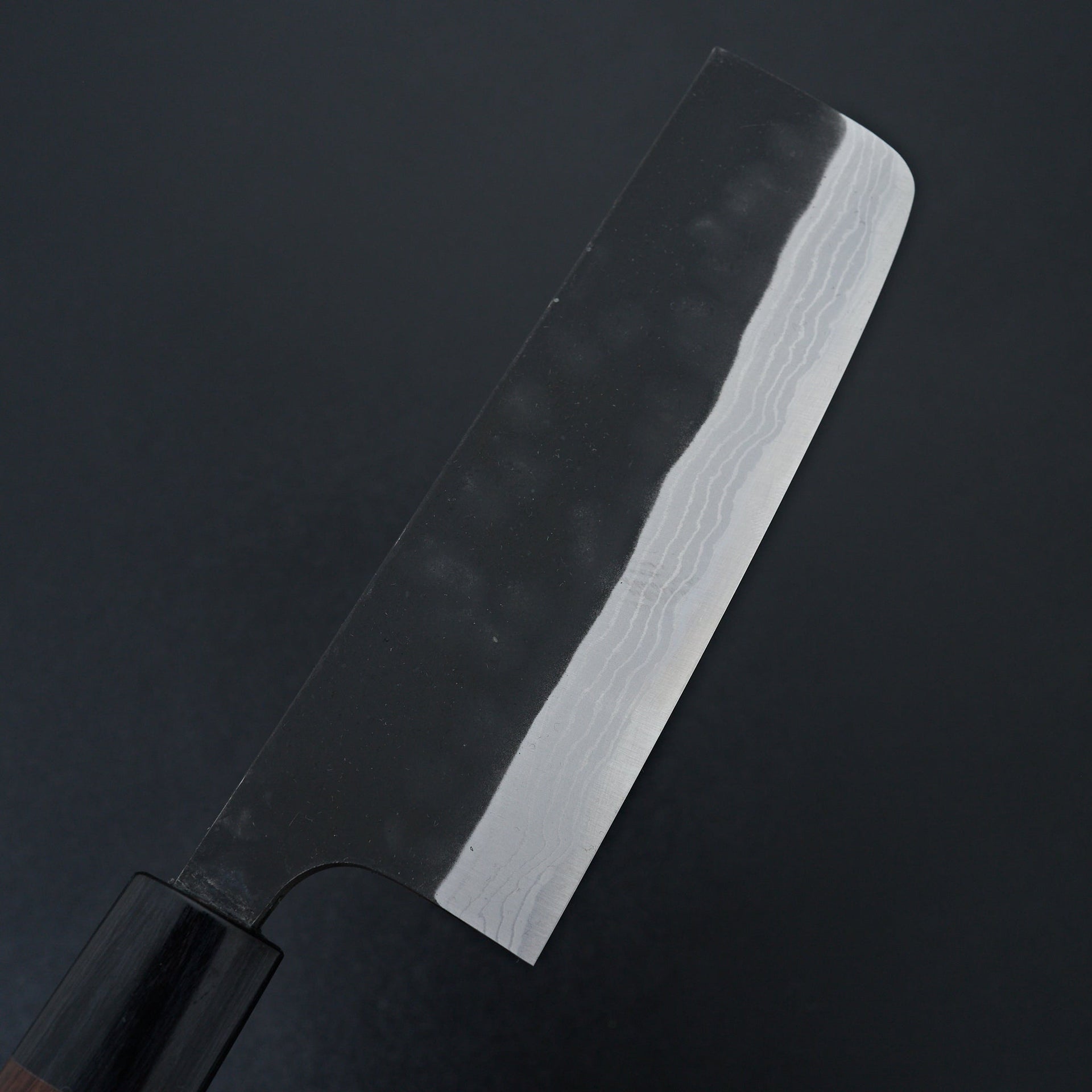 Katsushige Anryu Kurouchi Damascus White #2 Nakiri 165mm-Knife-Katsushige Anryu-Carbon Knife Co