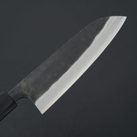 Katsushige Anryu Kurouchi Damascus White #2 Santoku 165mm