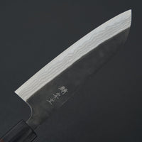Katsushige Anryu Kurouchi Damascus White #2 Santoku 165mm