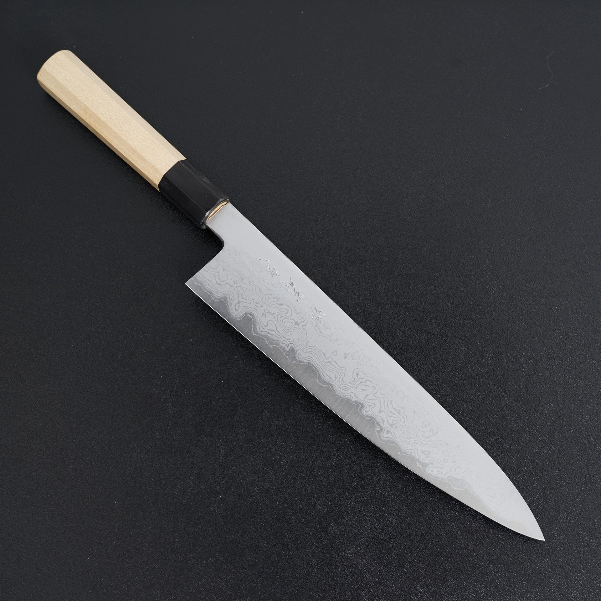 Kikumori Blue #1 Damascus Gyuto 240mm-Knife-Sakai Kikumori-Carbon Knife Co