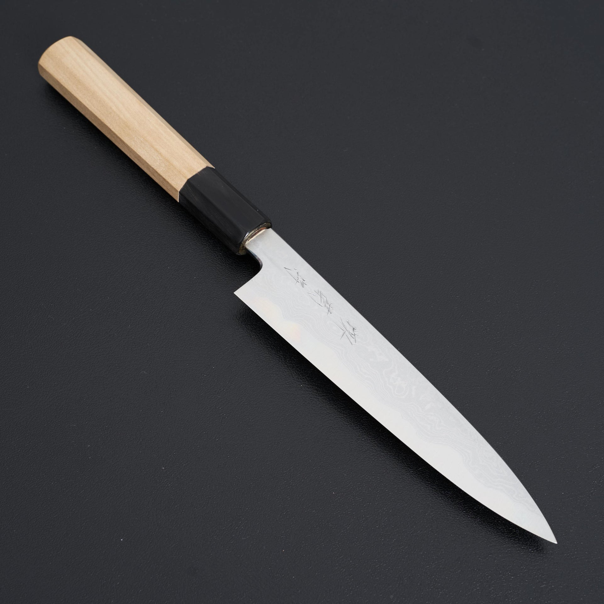 Kikumori Blue #1 Damascus Petty 150mm-Knife-Sakai Kikumori-Carbon Knife Co