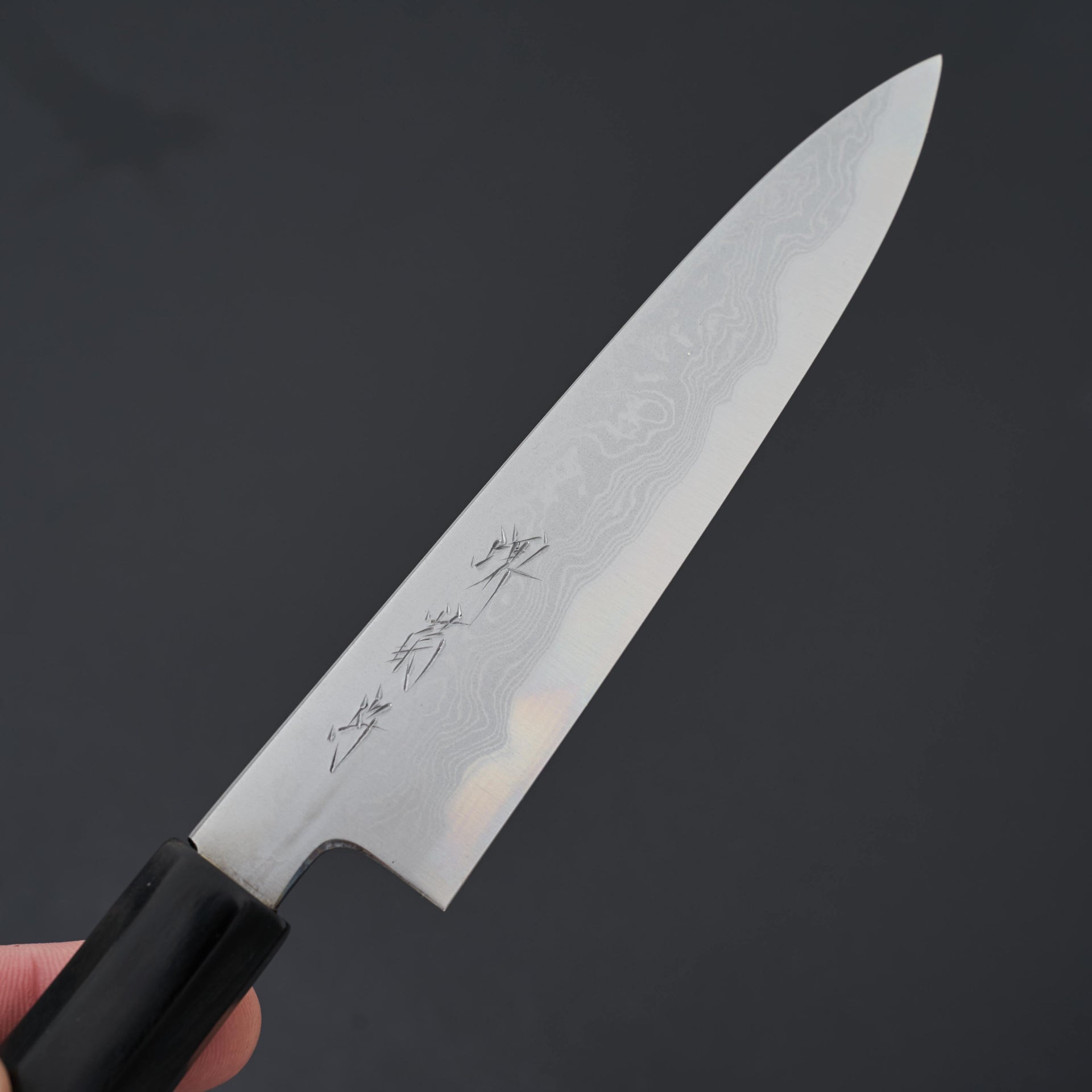 Kikumori Blue #1 Damascus Petty 150mm-Knife-Sakai Kikumori-Carbon Knife Co