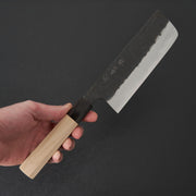 Kikumori Kurouchi White #1 Nakiri 165mm-Knife-Sakai Kikumori-Carbon Knife Co